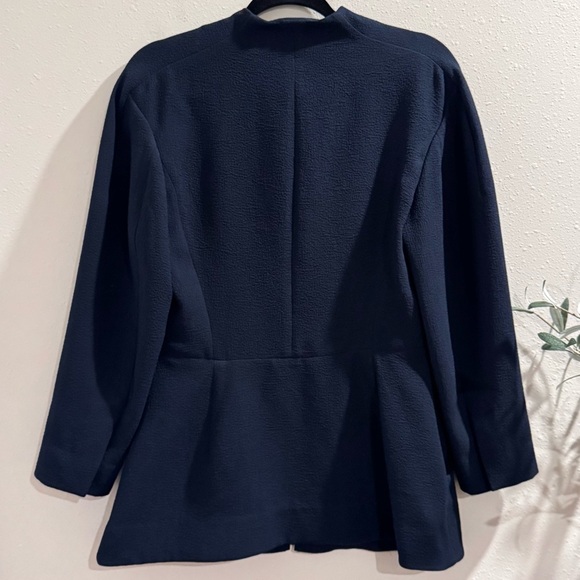 MM Lafleur Medium Galaxy Blue The Higgins Jacket Staccato Zip Front Pockets - Picture 2 of 7